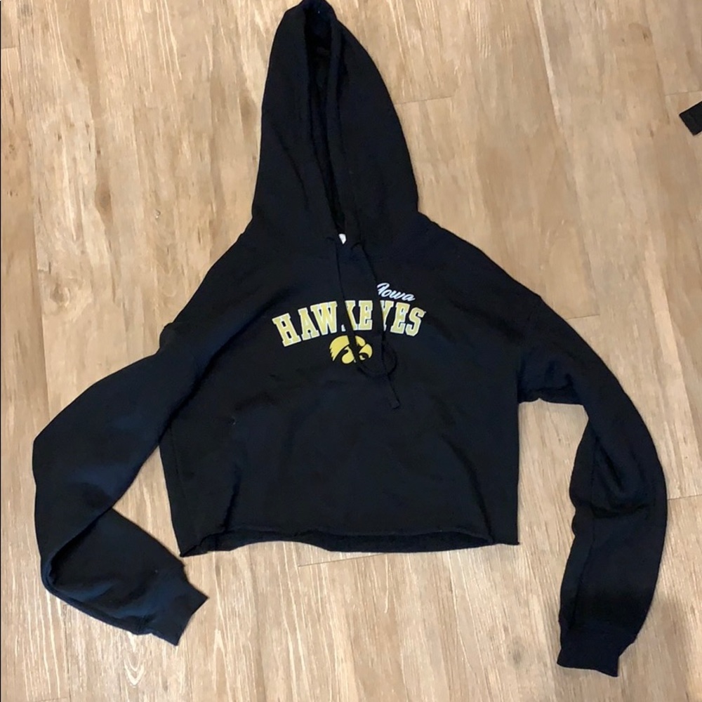 Iowa cropped hoodie with tags